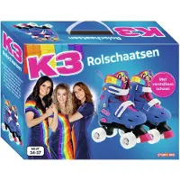 K3 Filles, Patins à roulettes, K3 Patins à roulettes Rainbow, pointures 34-37 (35), Bleu