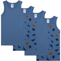 Sanetta Maillot de corps marine / bleu foncé / caramel