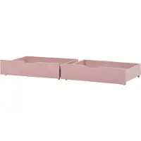 Hoppekids Tiroirs av. Roulettes - 2 pces - 70x160 cm - Pale Rose - - UneTaille - Tiroir