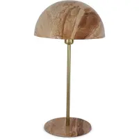 Safaary Lampe de table Oriental Marbre Marron Champignon Ø 31 x 59cm