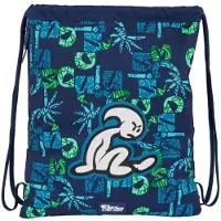 Big Buy Cooking Sac à dos à cordons El Niño Glassy bleu marine 35 x 40 x 1 cm