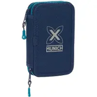 Safta Sac à ressort double Nautic bleu marine 12.5 x 19.5 x 4 cm 28 pièces