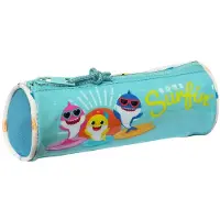 Big Buy Cooking Mallette scolaire Baby Shark Surfing Bleu Blanc 20 x 7 x 7 x 7 cm