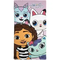 Gabby's Dollhouse Multicolor Beach Towel 70 x 140 cm