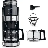 DS Produkte Barista Machine à café filtre Grind avec moulin, écran tactile LED & minuterie - 900W