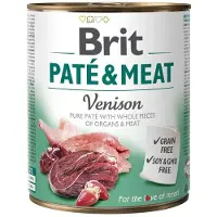 Brit Pate&Meat venison - pâtée de cerf pour chiens - 6x800 g