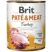 Brit Pate&amp;Meat turkey - pâtée de dinde pour chiens - 6x800 g