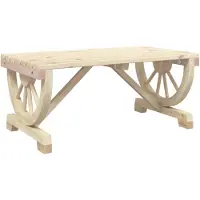 vidaXL Table basse de jardin 90x50x40 cm en bois massif de sapin