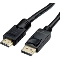 Roline 11.04.5776 câble vidéo et adaptateur 7,5 m HDMI Type A (Standard) DisplayPort Noir