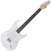 Gear4Music LA Electric Guitar by White