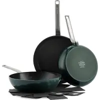Greenpan Evolution Set de Poêles à Frire 24 + 28 cm + Wok 28 cm