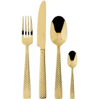 Sambonet Cortina Edelstahl/PVD Gold Besteck 24tlg.Vh. S0198-S00017-S0037 52722G81