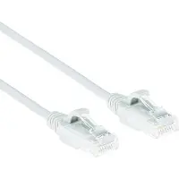 ACT Blanc Câble patch slimline de 1,5 mètre LSZH-U/UTP Cat-6 pour centre de données avec connecteurs RJ45, 1,5 m, Cat6, U/UTP (UTP), RJ-45, RJ-45, violet