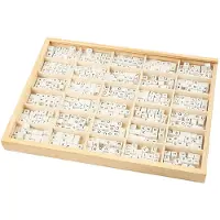Creativ Company Houten Letterkralen Wit A-Z, 750st.