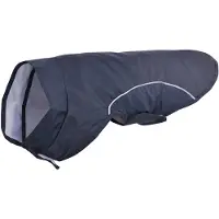vidaXL Imperméable pour chien avec bandes réfléchissantes, polyester, bleu marine, XS