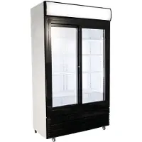CombiSteel Réfrigérateur à portes coulissantes en verre Bez-750 Sl