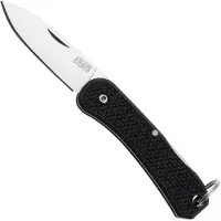 Knafs Co. Lander 6 -00425 Satin 4034SS, Black FRN, couteau de poche porte-clés
