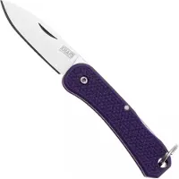 Knafs Co. Lander 6 -00427 Satin 4034SS, Purple FRN, couteau de poche porte-clés