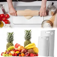OEM Planche à découper en titane - Sans plastique - Sans parfum - Résistante à la corrosion - Antibactérienne - Lavable au lave-vaisselle