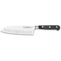 3 Claveles Forgé - Couteau Santoku alvéolé, forgé, 17 cm