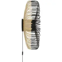 Forestier Bamboo XXL Up Abat-jour Mural Black
