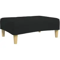 vidaXL Repose-pied noir 77x55x31 cm tissu