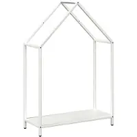 vidaXL Étagère à bois de chauffage Blanc 60x25x90 cm Acier laminé à froid