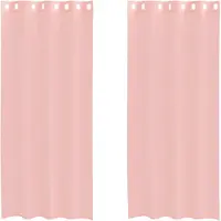 vidaXL Voile Rideaux avec oeillets 2 pcs. Rose 140x225 cm
