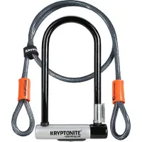 Kryptonite U Kryptolok Serrure à clé standard + câble