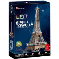 Cubic Puzzle 3D à LED Eiffel Tower 84 pcs