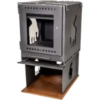 Nordisk Torden Wood Burner Set Heater Noir