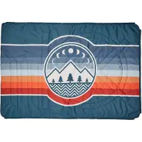 Voited - Couverture de camping 4 en 1 - Fleece Blanket Camp Vibes Two - Noir