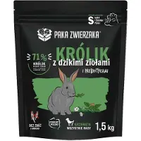 Paka Zwierzaka Seventh Heaven Aliment sec Lapin aux herbes sauvages pour chiots 1,5 kg