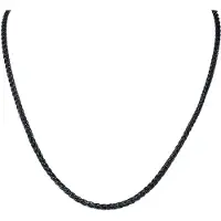 EtNox Collier de - Chaîne Rock - pour Unisexe - noir - Taille 55 cm