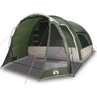 vidaXL Tente familiale 6 personnes Vert Imperméable