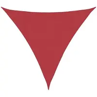 vidaXL Voile d'ombrage 160 g/m² Rouge 4,5x4,5x4,5 m PEHD