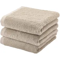 Aquanova Serviette de toilette Aquanova London Lin 55 x 100 cm (Lot de 3)