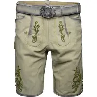 Krüger Collection Pantalon folklorique 'Maurus' beige / vert