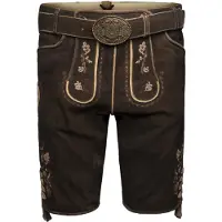 Krüger Collection Pantalon folklorique 'Calle' brun foncé / jaune