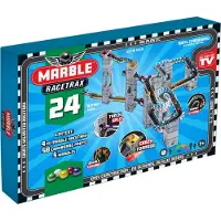 Marble Racetrax Ensemble de circuit à billes 24 feuilles 4 m