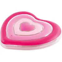Intex Heart Pool Air Mattres Rose 135 x 25 x 155 cm