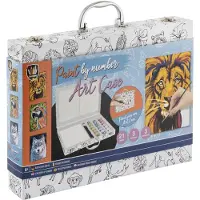 Craft Creative PROM Malování podle čísel Kufřík se 3 obrázky
