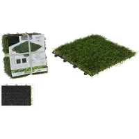 Gardalux tuiles de gazon artificiel 6 pcs