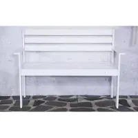Merkloos Banc en bois Semmy 120 cm blanc