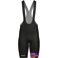 Santini Tdffaz Grand Départ Bretagne 2025 Bib Shorts Noir L Homme