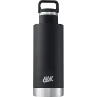Esbit SCULPTOR Bouteille isolante en acier inoxydable 'Standard Mouth', 750ml, noir
