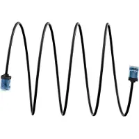 Goobay 74231 Câble patch CAT 6A ultra flexible, slim, U/UTP, noir, 0.25 m - connecteur extra court, conducteur cuivre pur (CU), LSZH, gaine TPE, AWG 32
