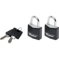 Masterlock Coffre-Fort Master Lock avec Clé - 2 Unités