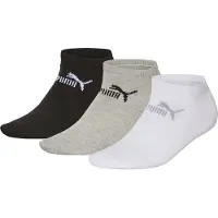 Puma Unisexe, Chaussettes de sport, Unisexe Sneaker 3pair Pack Assorted Chaussettes, Gris/Blanc/Noir, 6-8 (39 - 42), Multicolore, Blanc, Noir, Gris