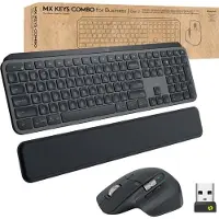 Logitech 920-010926, Sans fil, RF Wireless + Bluetooth, interrupteur à ciseaux, QWERTZ, LED, Graphite